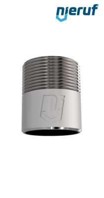 Niple para soldar DN65 - 2 1/2" de acero inoxidable 316 L rosca macho