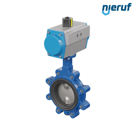 Butterfly valve DN 100 AK02 EPDM high temperature & FDA pneumatic actuator double acting
