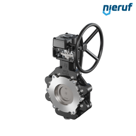 Triple offset butterfly-valve carbon steel AK14 DN 100 PN10-16 worm gear