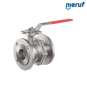 flange ball valve DN65 PN16 FK06 stainless steel 1.4408