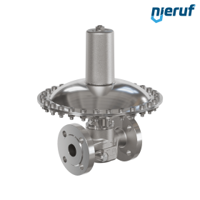 Millibar-Überströmventil Flansch DN25 UV17 Edelstahl FKM / PTFE 7 - 100 mbar