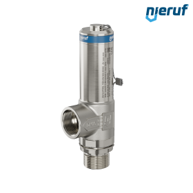 Kriogeniczny zawór bezpieczeństwa DN10 1/2" GZ x 1/2" GW SV14, Stal nierdzewna PTFE