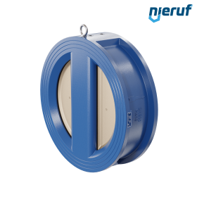 dual plate check valve DN300 DR04 GGG40 epoxyd plated blue 180µm EPDM