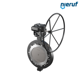 valvola a farfalla triplo eccentrico acciaio fuso AK14 DN 400 PN16 volantino