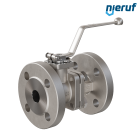 robinet à boisseau sphérique à brides DN20 FK05 acier inoxydable 1.4408