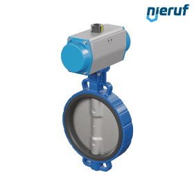 Butterfly valve DN 300  AK01 NBR-70-black DVGW gas pneumatic actuator double acting