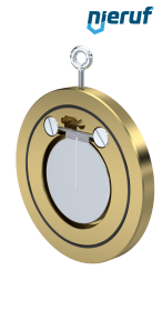 Zwischenflansch-Rückschlagklappe DN80 ZR09 Alubronze 2.0975 NBR