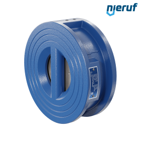 dual plate check valve DN65 DR02 ANSI 150 GGG40 epoxyd plated blue 180µm EPDM