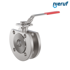 robinet à boisseau sphérique compact en acier inoxydable DN32 PN16 FK11