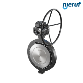 Double offset butterfly-valve AK12 DN 350 ANSI150 worm gear