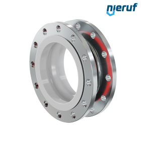 Rubber expansion joint PTFE lining DN250 PN16 type KP04 steel flanges EPDM
