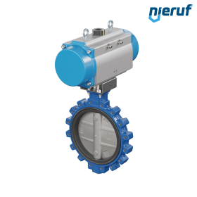 Butterfly valve DN 350 AK02 EPDM DVGW drinking water, WRAS, ACS, W270 pneumatic actuator single acting normally closed