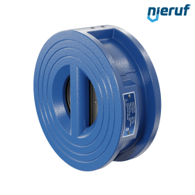 dual plate check valve DN65 DR01 ANSI 150 GGG40 epoxyd plated blue 180µm EPDM
