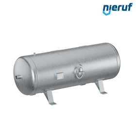 High pressure vessel horizontal BE02 350 liter, 0-41 bar, steel galvanized