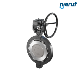 valvola a farfalla triplo eccentrico acciaio fuso AK14 DN 200 PN10 volantino