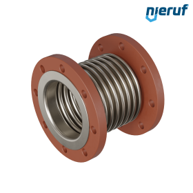 Axial expansion joint DN125 type KP05 flared flanges and stainless steel-bellows