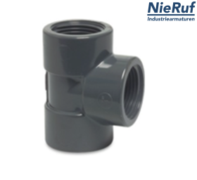 Τ-ένωση 1/2" ίντσα PVC-U γωνία 90° ΕΣ