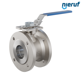 robinet à boisseau sphérique compact DN65 PN16 FK04 acier inoxydable 1.4408