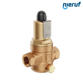 déverseur/soupape de décharge à passage droit 1/2" pouce femelle UV05 bronze/laiton 5,5 - 10,0 bar