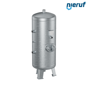 High pressure vessel vertical BE02 150 liter, 0-41 bar, steel galvanized