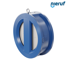 dual plate check valve DN250 DR02 GGG40 epoxyd plated blue 180µm FKM (Viton)