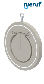 Zwischenflansch-Rückschlagklappe DN125 ZR06 Kunststoff PP-H PTFE
