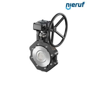 vanne papillon double excentration AK12 DN 80 PN10-40 engrenage