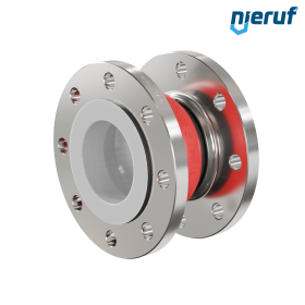 Ελαστικός αντισταθμιστής με επένδυση PTFE DN100 Τύπος KP04 φλάντζες από ανοξείδωτο χάλυβα EPDM