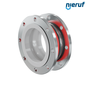 Ελαστικός αντισταθμιστής με επένδυση PTFE DN200 Τύπος KP04 φλάντζες από χάλυβα EPDM