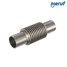 Axial expansion joint DN50 - 60,3mm type KP05 stainless steel welding ends and stainless steel bellows