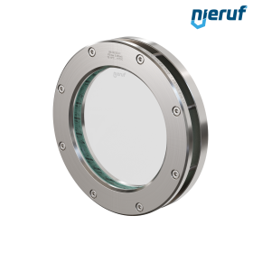 Behälter-Schauglas DN125 - 5" Zoll BS04 Edelstahl 1.4571 Borosilikatglas 0,0 bar
