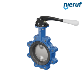 Butterfly valve AK02 DN 125 PN10-PN16 FPM