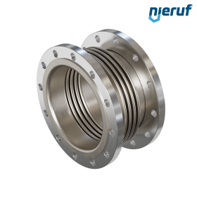 Axial expansion joint DN250 type KP05 stainless steel flared flanges and stainless steel bellows