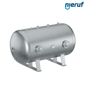 Réservoir sous vide allongé BE03 2000 litres, -1-3 bar, acier galvanisé