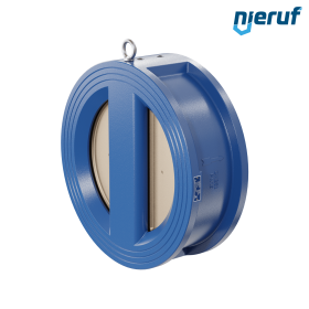 dual plate check valve DN250 DR04 GGG40 epoxyd plated blue 180µm EPDM
