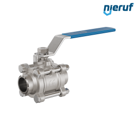 robinet à boisseau sphérique en acier inoxydable DN25 - 1" pouce GK04 avec extrémités à souder