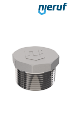 plug 1/8" inch male stainless steel 316