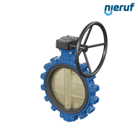 Butterfly valve for sea water DN 350 PN10 AK16 Worm gear