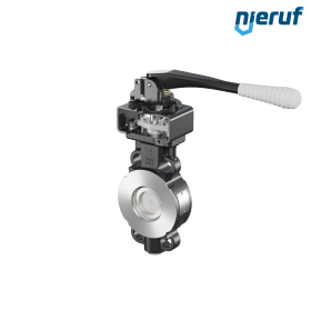 Double offset butterfly-valve AK11 DN 65 PN10-40 ANSI150-300 lever