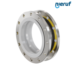 Rubber expansion joint PTFE lining DN300 PN16 type KP04 stainless steel flanges NBR