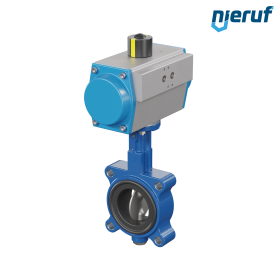 Butterfly valve DN 65 AK02 EPDM high temperature & FDA pneumatic actuator single acting normally open