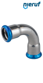 Elbow Pressfitting 90° F x F DN65 - 76,1 mm stainless steel