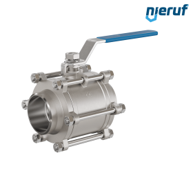 robinet à boisseau sphérique en acier inoxydable DN80 - 3" pouce GK04 avec extrémités à souder