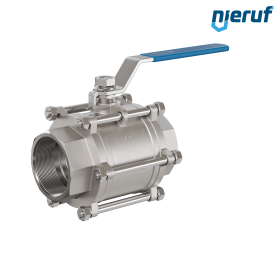 robinet à boisseau sphérique en acier inoxydable DN80 - 3" pouce GK04 femelle