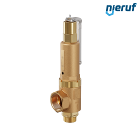 safety valve 1 1/2" m  x 2" fm SV04 liquid media, gunmetal NBR, with lever