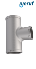 raccordo tee ridotto 3/4" x 3/8" pollici acciaio inossidabile 316 angolo di 90° filett. interna