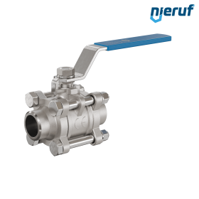 robinet à boisseau sphérique en acier inoxydable DN20 - 3/4" pouce GK04 avec extrémités à souder