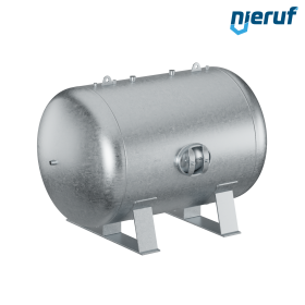 Serbatoioo a pressione orizzontale BE01 5000 litri, 0-16 bar, acciaio zincato, diametro 1600 mm