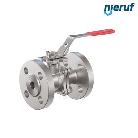 robinet à boisseau sphérique à brides DN15 PN40 FK06 acier inoxydable 1.4408