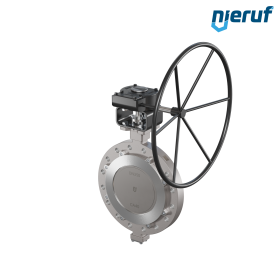 Triple offset butterfly-valve stainless steel AK14 DN 350 ANSI150 worm gear
